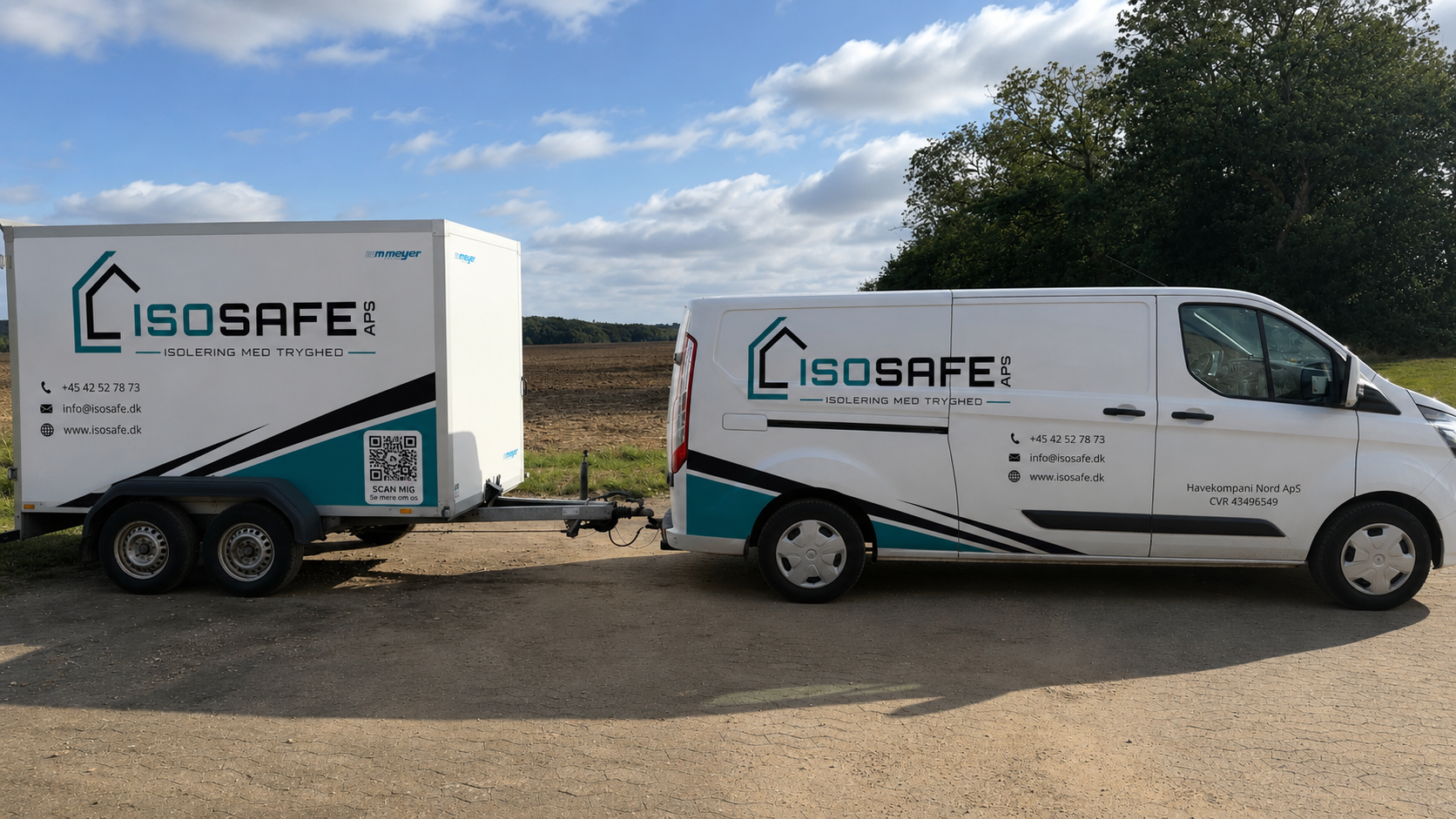 Isosafes bil og trailer